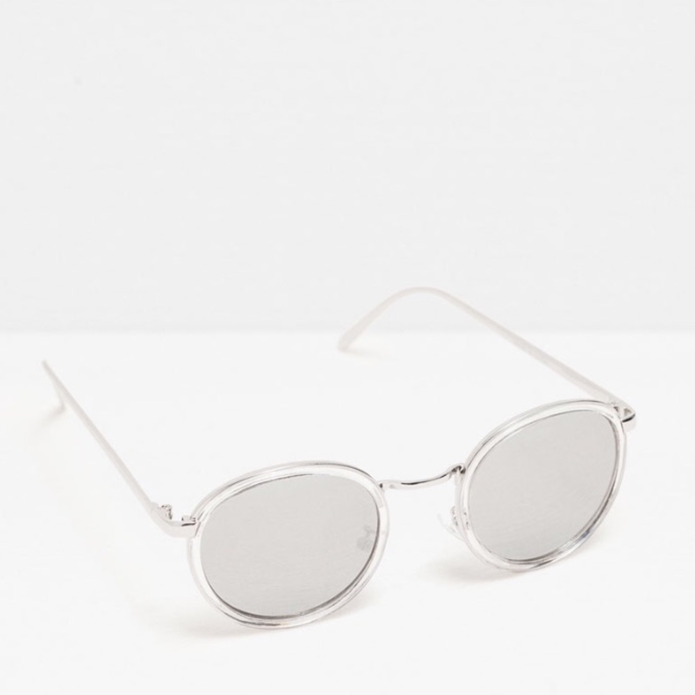 ZARA ROUND TRANSPARENT SUNGLASSES BRAND NEW WITH TAGS